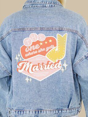 Bridal Denim Jacket - The One Where She Gets Married